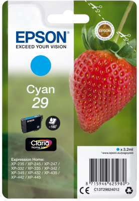 Ngjyrë Epson Singlepack 29 Claria Home, e kaltër e lehtë