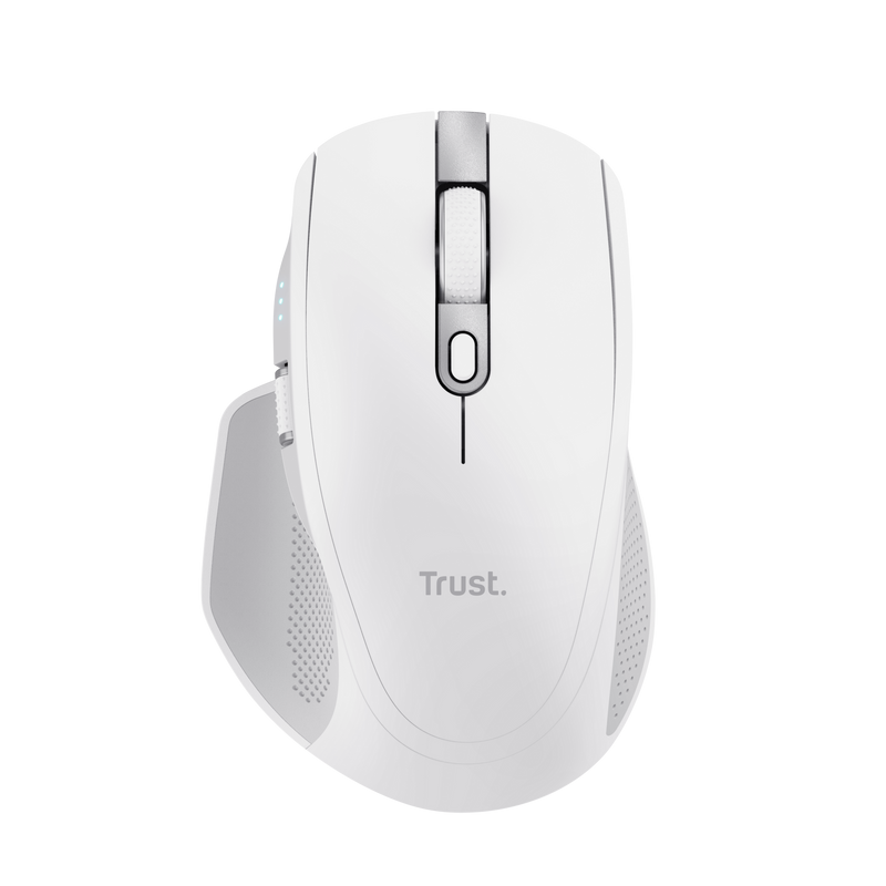 Maus pa kabëll Trust Ozaa+ Multi-Connect, DPI i rregullueshëm, Bluetooth 2.4 GHz, i bardhë