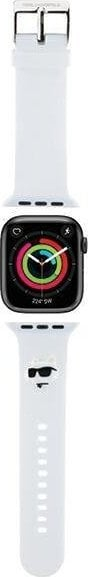 Rrip ore Karl Lagerfeld NFT Choupette, për Apple Watch 38/40/41mm, gomë, i bardhë