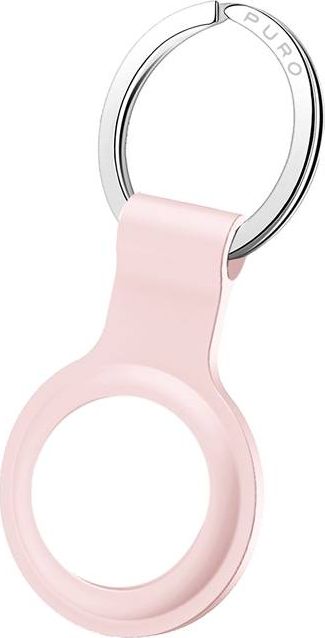 Mbajtëse Puro ICON për Apple AirTag, silikon, sandy pink