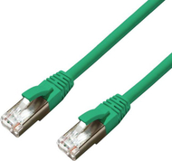 Kabllo rrjeti MicroConnect CAT6A S/FTP, 0.5m, LSZH, e gjelbër