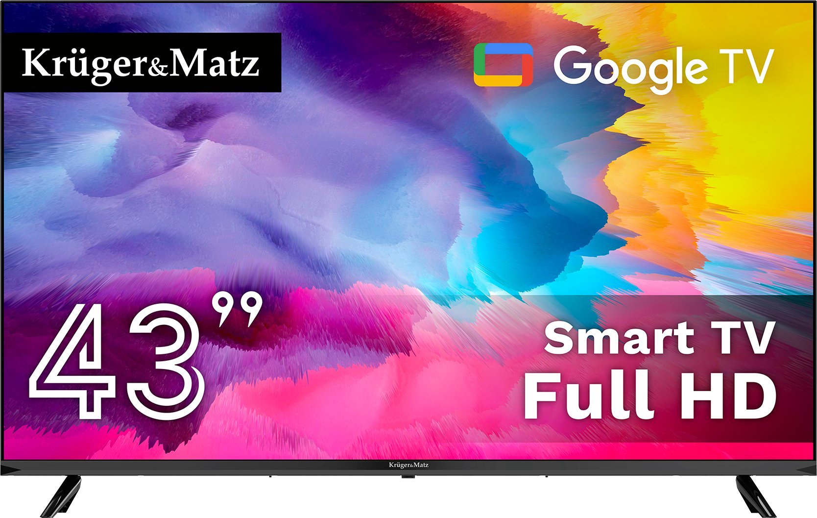 Televizor LED Krüger&amp;Matz KM0243FHD-SA, 43", Full HD, Google Smart TV, i zi
