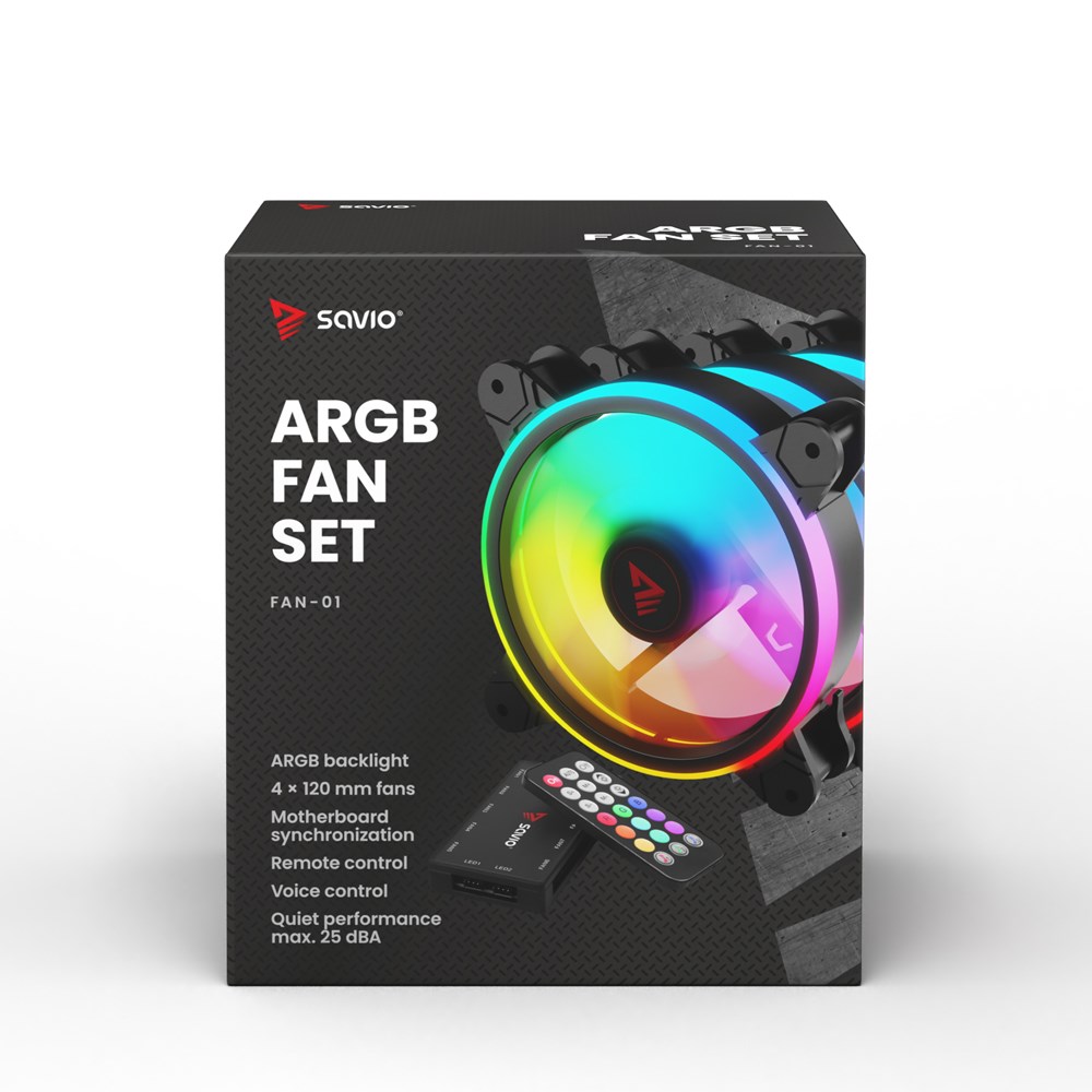 Ftohës Savio FAN-01, 12 cm, i zi