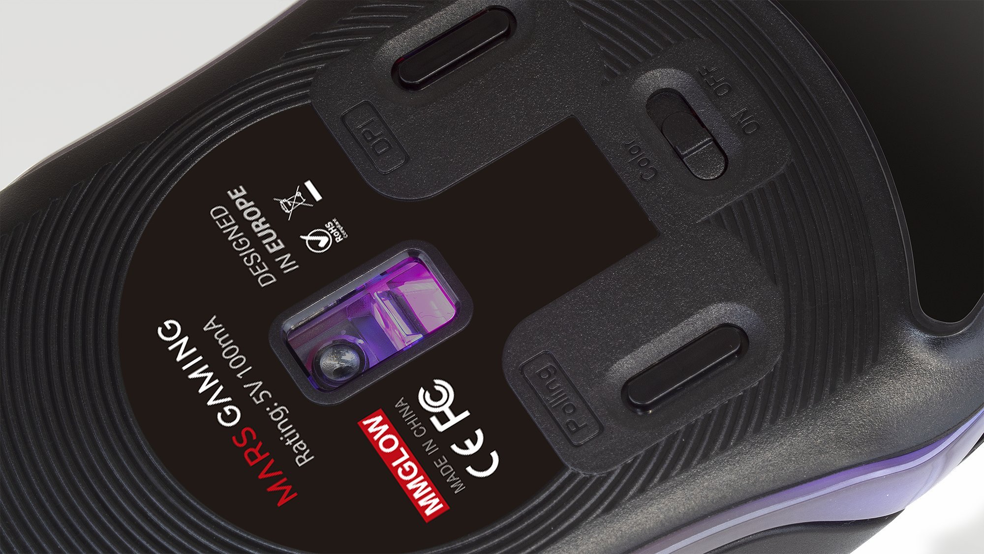 Maus gaming Mars Gaming MMGLOW, 12800 DPI, USB, i zi