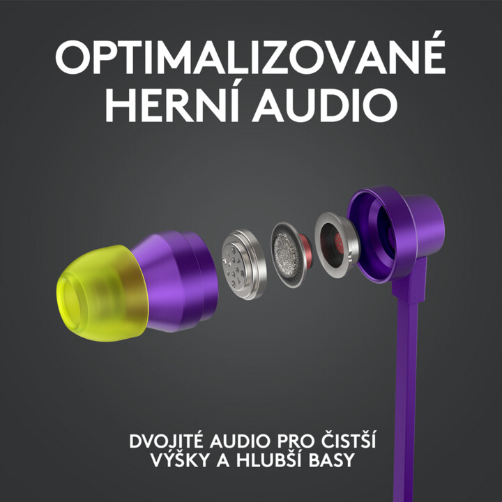 Dëgjuese Logitech G333, vjollcë