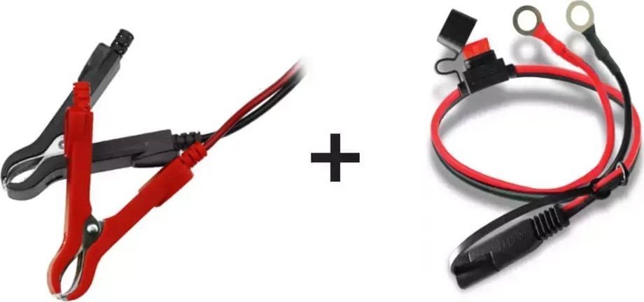 Set kabllosh për karikues baterie Dedra, me kapëse krokodili, me unaza montuese