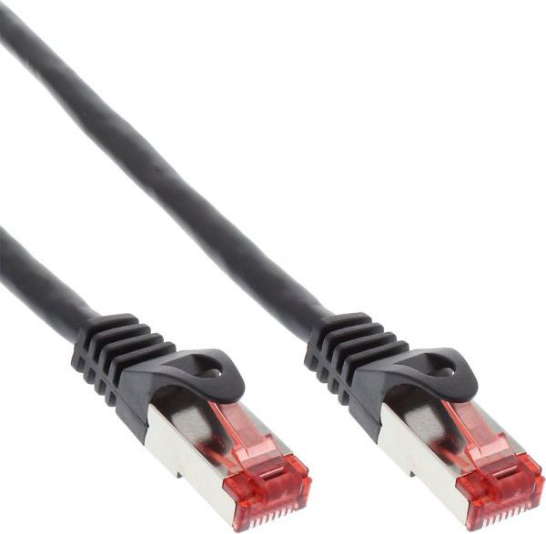 Мрежен кабел InLine Patchord, S/FTP, Cat.6, 3m, црн