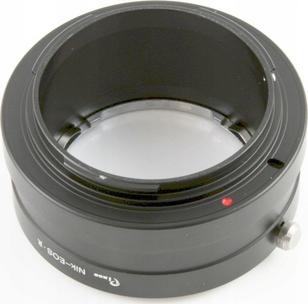 Adapter objektivi Pixco nga Canon RF në Nikon AI AI S, metalik, i zi
