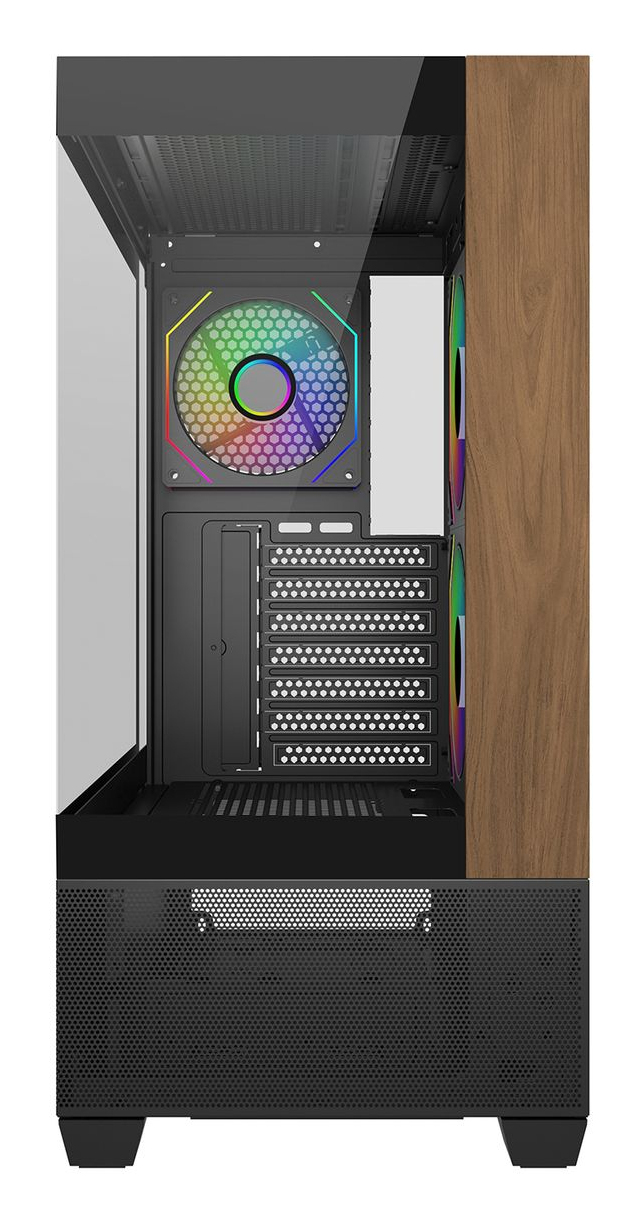 Cooler Master Elite 690 Wood (E690-KHNN-S00) - Mid Tower, Black