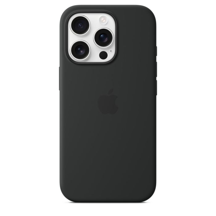 Apple iPhone 16 Pro Silicone Case with MagSafe, e zezë