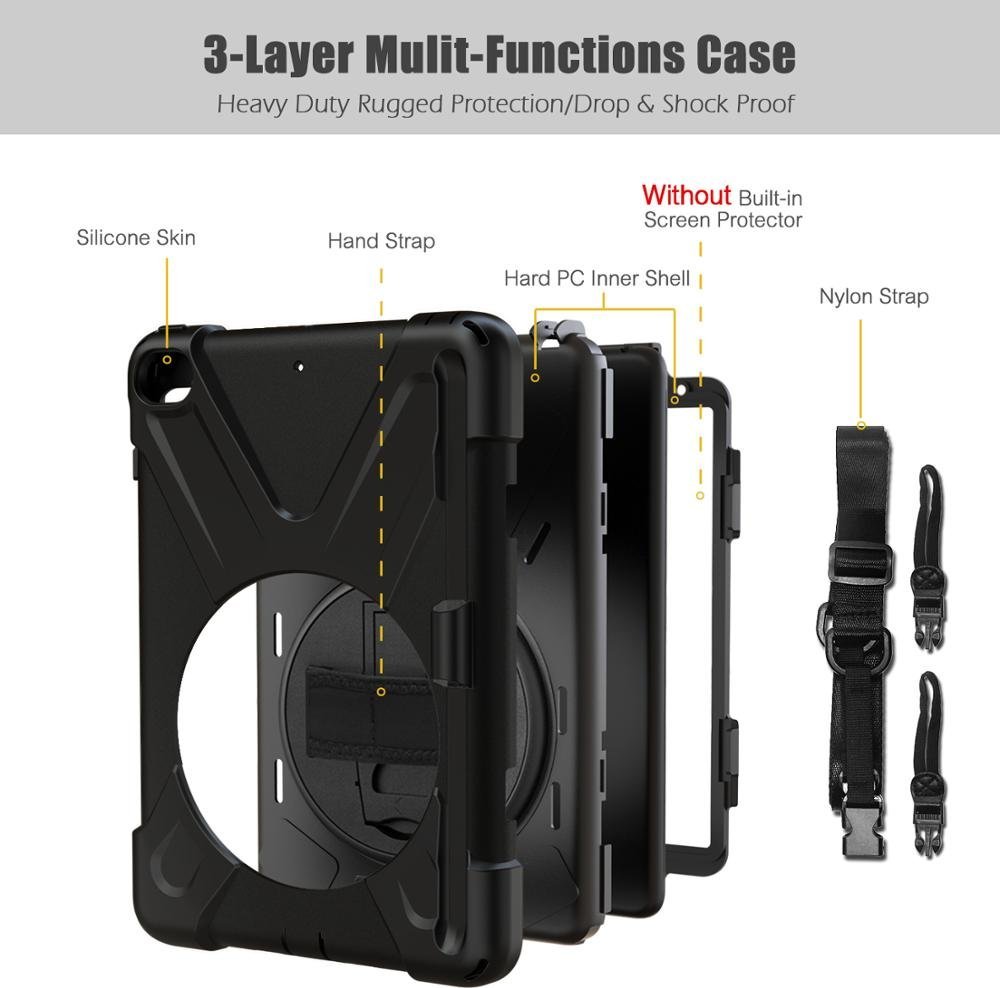 Mbulesë tablet eSTUFF iPad Mini 4 iPad Mini 2019, tip cover, me pozicione qëndrimi, e zezë
