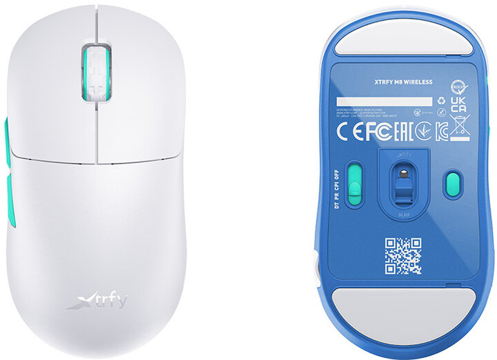 Maus Xtrfy M8, i bardhë