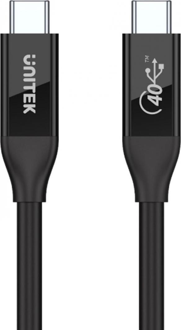 Kabllo rrjeti USB Unitek USB-C - Kabllo USB-C 0,8 m (C14100BK-0,8M), e zezë
