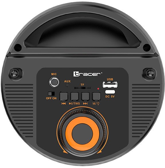 Кутија за звук Tracer Powervox P1, 20W, Bluetooth, со RGB светла