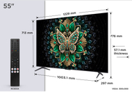 Televizor TCL C Series 55C69K, 55", MiniLED, Google TV, gri metalik