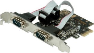 Kartë zgjeruese VALUE PCI Express, 2 porta seriale RS232, D Sub 9, profil i plotë