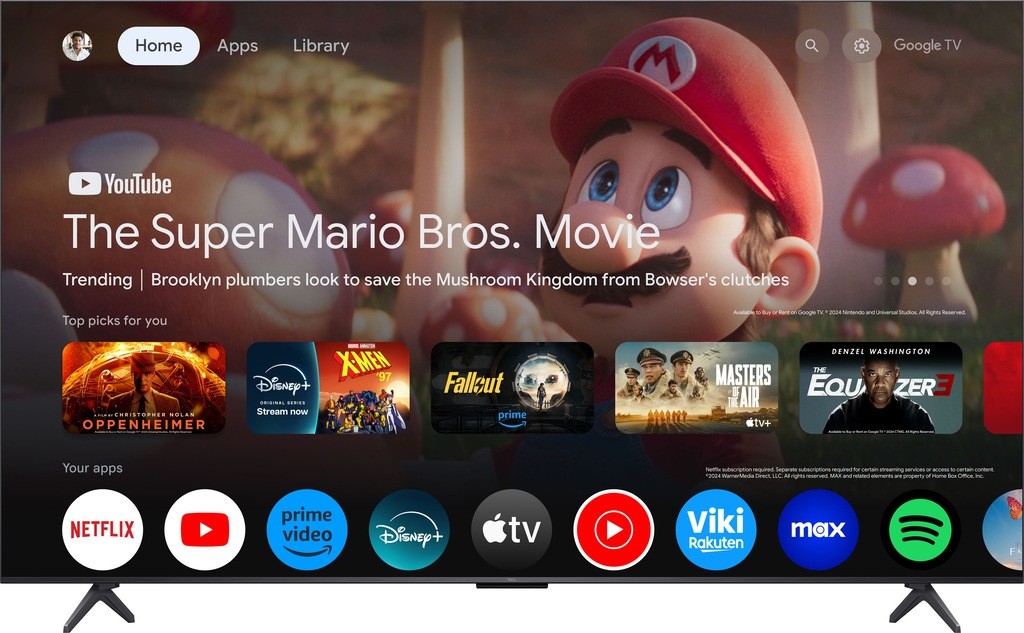 Televizor TCL QLED Mini LED 65Q6CX1, 65", 4K Ultra HD, Smart Google TV