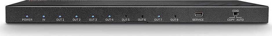 Splitter video HDMI Lindy 38237, 1 në 8, 4K, i zi