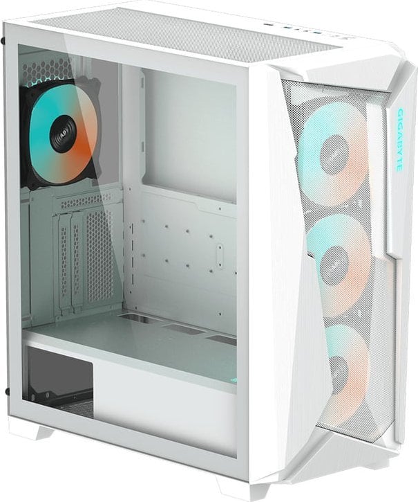 Kasë për kompjuter Gigabyte C301 Glass, i bardhë