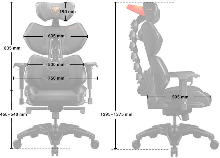 Karrige Cougar Terminator, e zezë / portokalli