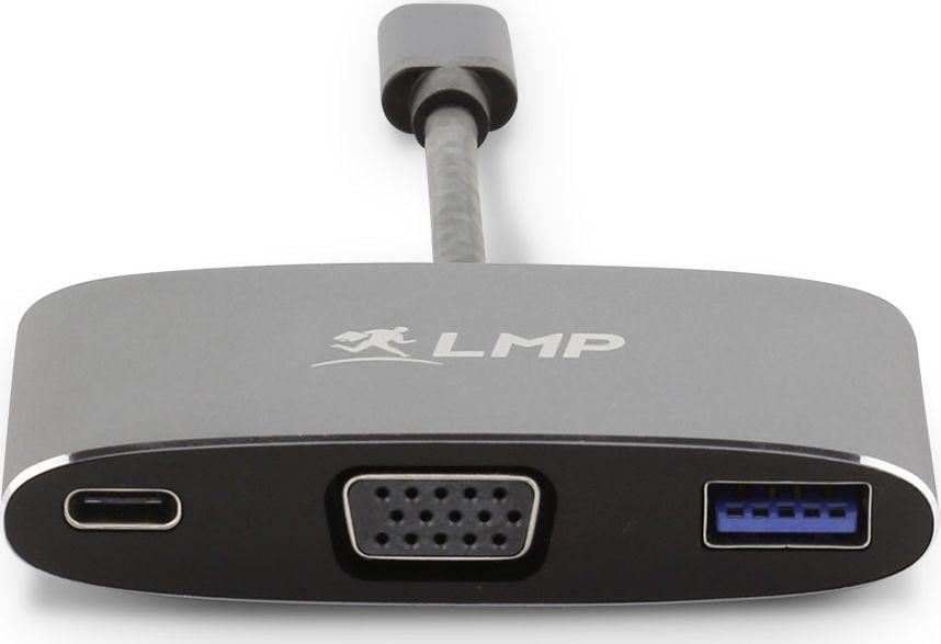 Adapter USB C LMP USB-C Station LMP-USBC-VGA-MA-SG, VGA 1080p, USB 5 Gbps, gri