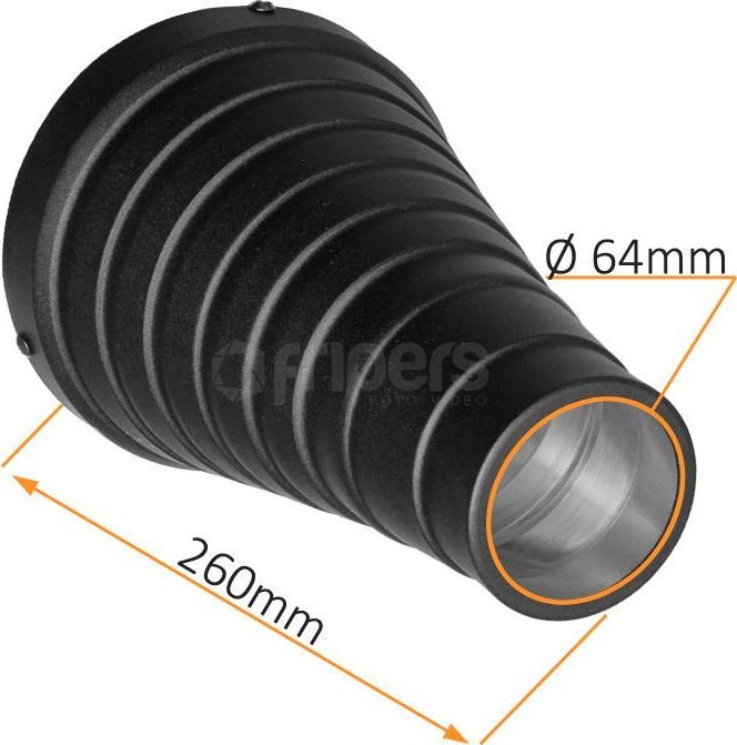 Snoot ndriçimi Aurora AR 112 Bowens, metalik, studio, i zi