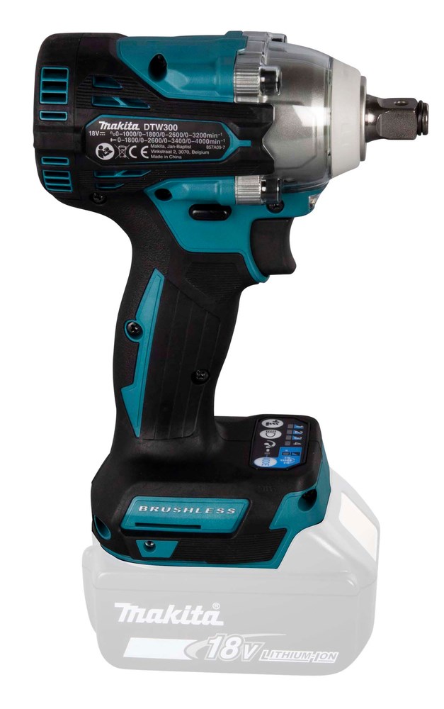 Çelës goditës Makita DTW300Z, 18V LXT, 3200 RPM, zi kaltër