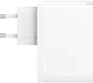 Karikues Baseus GaN5 Pro, USB-C, USB-A, 100W, i bardhë
