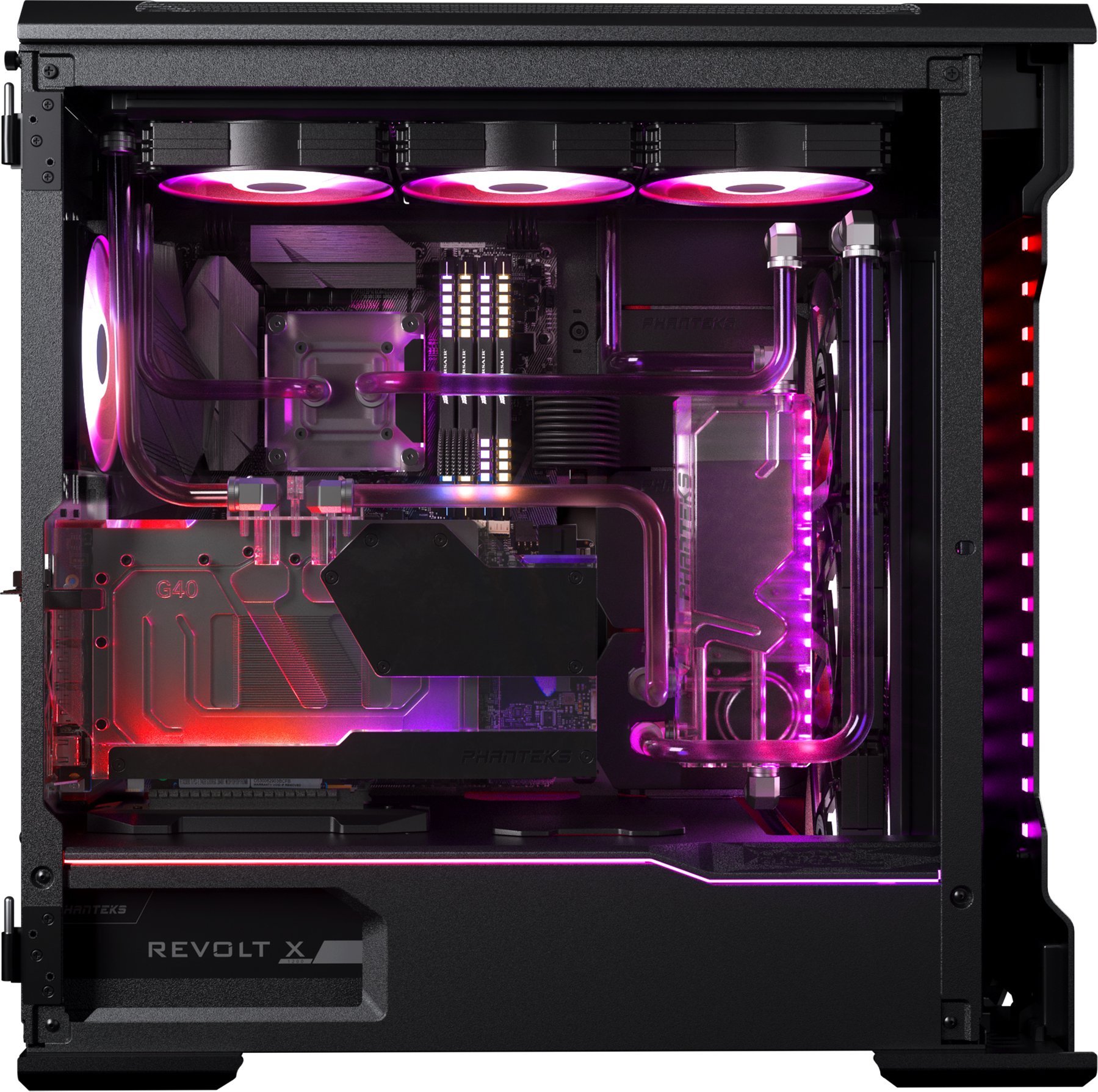 Bllok uji për grafikë Phanteks Glacier G40 4090 MSI, DRGB, me backplate, i zi