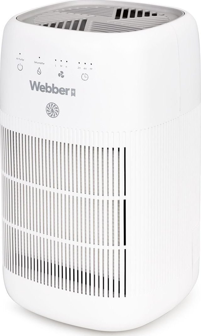 Tharëse ajri Webber DEQ10, filtër HEPA 13, sistem filtrimi me 3 faza, e bardhë