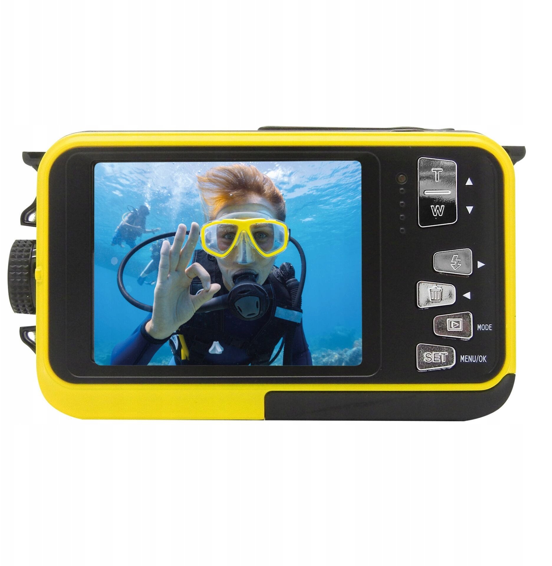 Kamerë nënujore Aquapix W3027 Wave, rezistente deri 3m, e verdhë