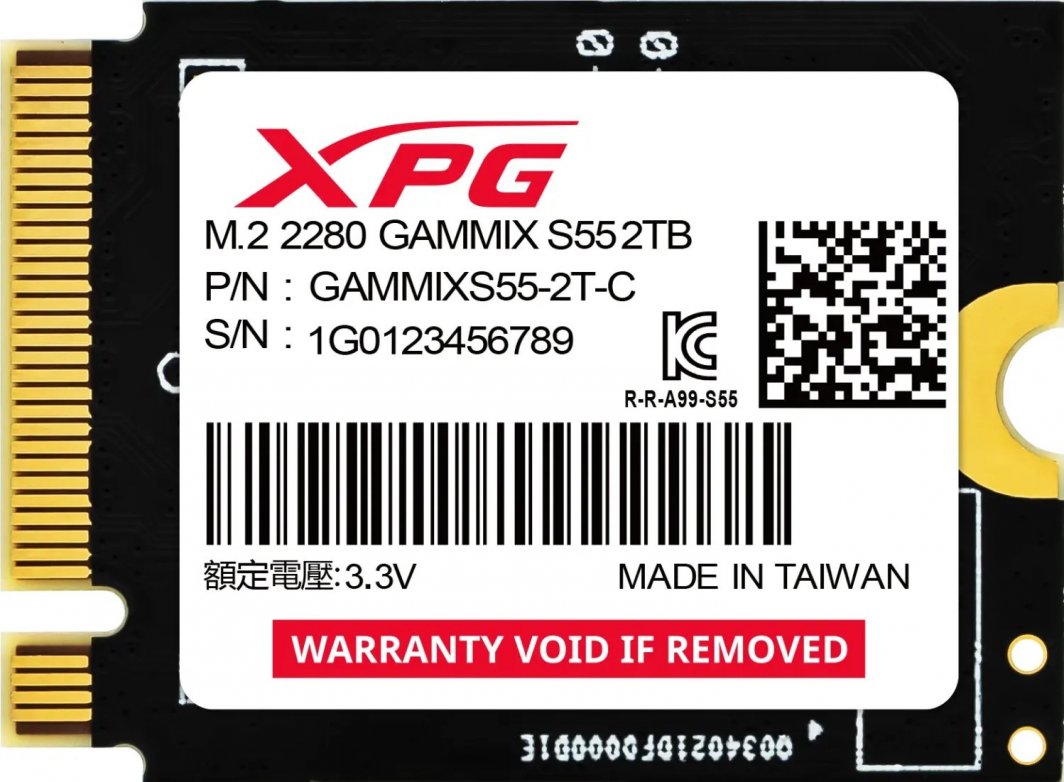 Disk SSD ADATA Gammix S55, 2TB, M.2 2230 PCI-E x4 Gen4 NVMe
