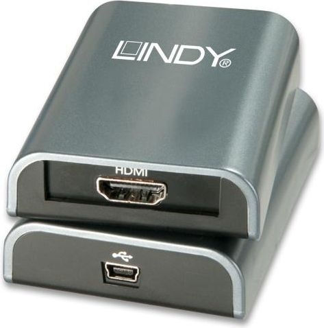 Adapter USB në HDMI Lindy, Full HD 1080p, argjendtë