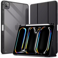 Mbulesë mbrojtëse për tablet Hard Crystal për Apple iPad Pro 11 Gen 5 2024, 11", me kapak flip, e zezë