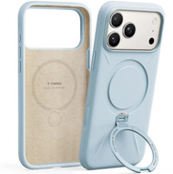 Mbulesë telefoni TORRAS Ostand Spin Softune Series për iPhone 17 Pro, me këmbëz 360°, e kaltër
