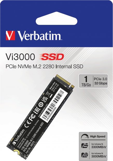 Disk SSD Verbatim Vi3000, 1TB, M.2 2280 PCI-E x4 Gen4 NVMe