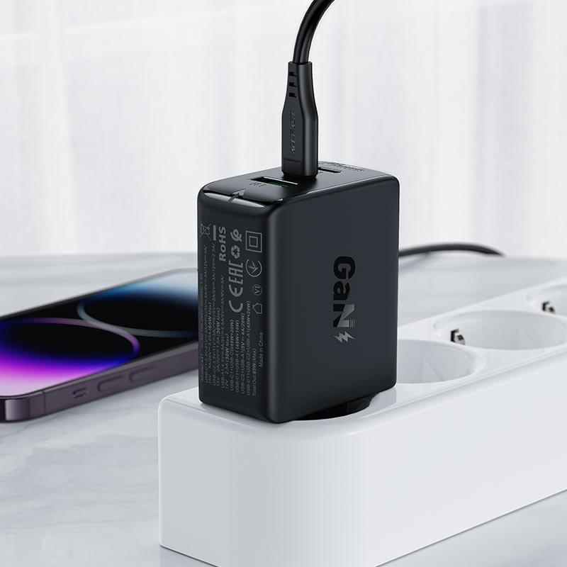 Karikues Acefast A41 GaN, 2x USB C 1x USB A, PD QC4+, i zi