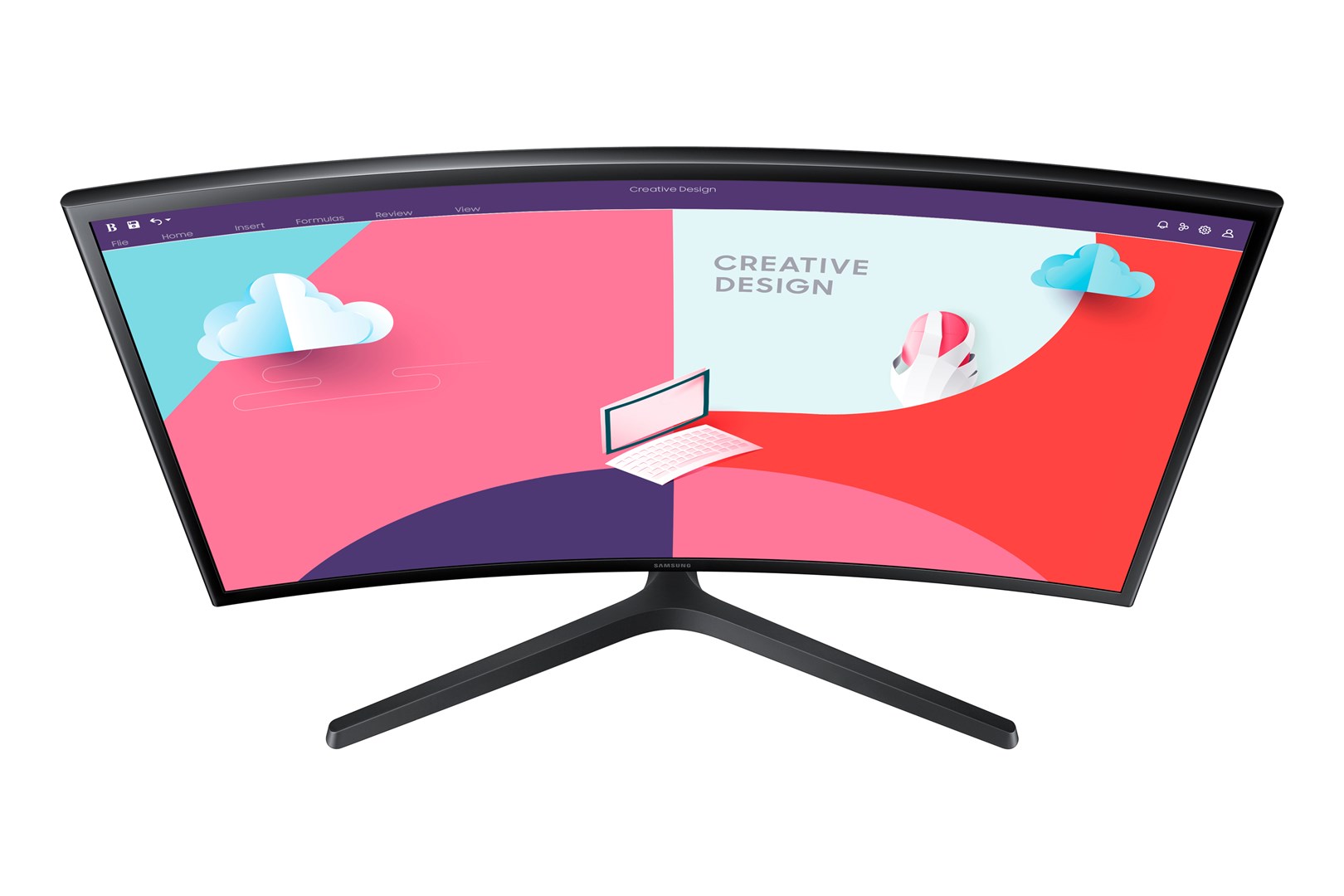 Монитор Samsung S24C366EA, 24”, Full HD, закривен, црн