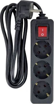 Zgjatues elektrik Microconnect MC-GRU00315BS, 3 dalje Schuko, 1.5m, i bardhë