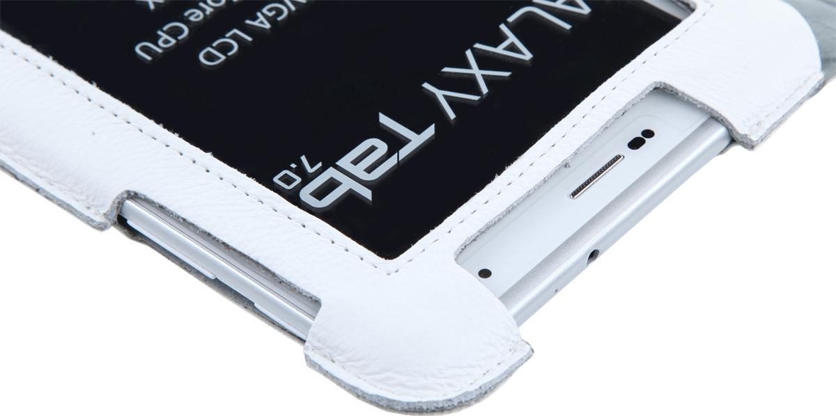 Mbulesë tablet Quer për Samsung Galaxy Tab P3100, lëkurë eco, e bardhë