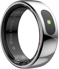 Unazë inteligjente Powerton Smart Ring Pro, madhësia 11, monitorim shëndeti, argjendtë