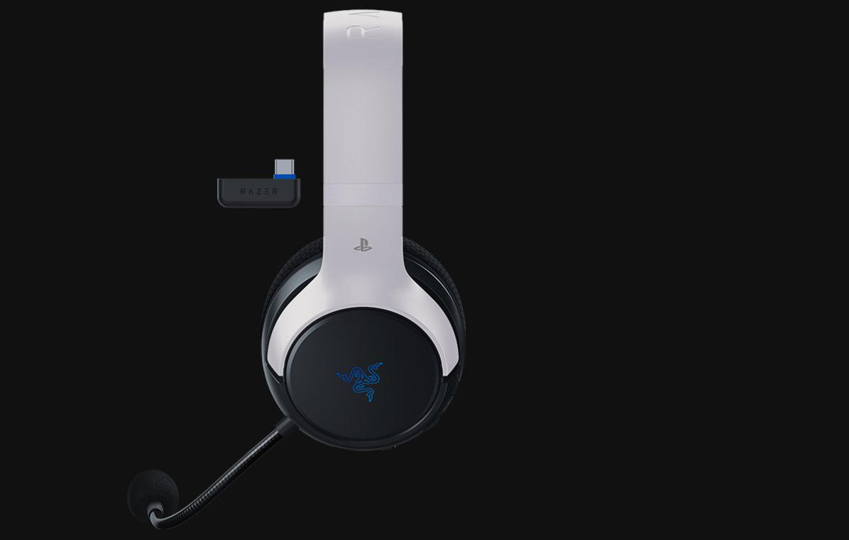 Headset gaming Razer Kaira HyperSpeed, wireless Bluetooth, me mikrofon, i bardhë