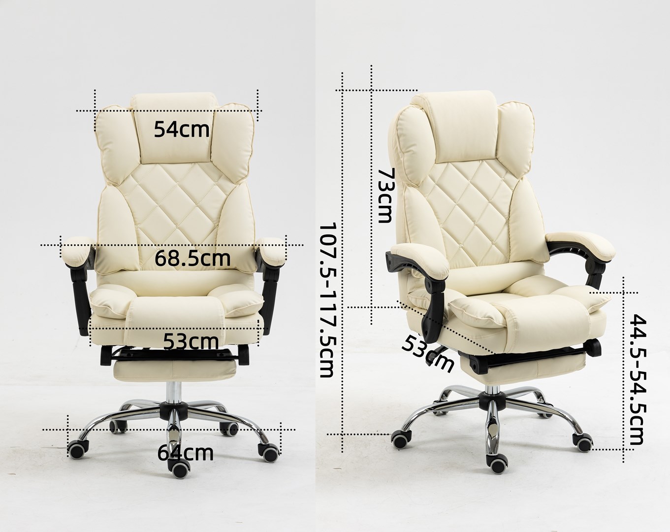Karrige zyre Activejet YK7416, ergonomike, bezhë
