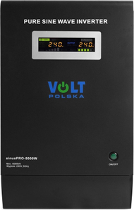 Furnizues emergjent energjie Sinus Pro 5000VA 3500W, inverter sinusoide i pastër, ekran LCD, i zi