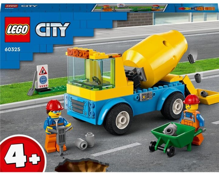 Set lodër LEGO City 60325 Concrete mixer truck, 85 pjesë