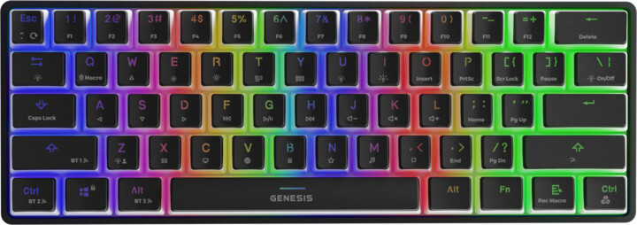 Tastierë Genesis Thor 660, Gateron Brown, US, e zezë