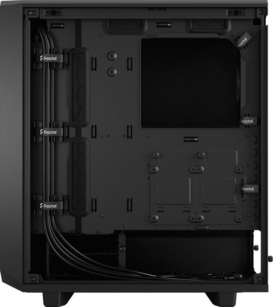 Kasë Fractal Design Meshify 2 Compact Solid, e zezë, Midi Tower