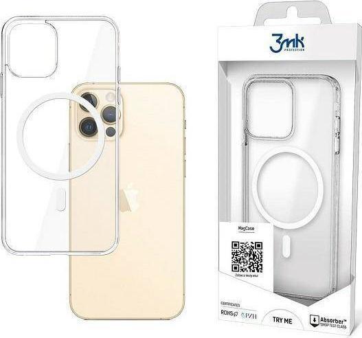 Mbrojtëse për iPhone 12 Pro Max 3MK MagCase, transparente