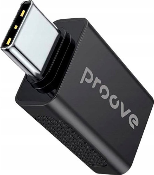 Adapter OTG Proove USB në Type C, zgjatim, i zi