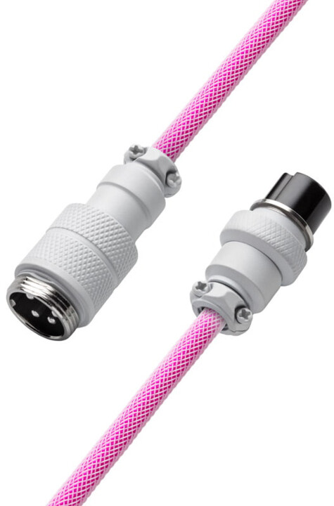 Kabllo spirale CableMod Pro, USB-C/USB-A, 1.5m, rozë